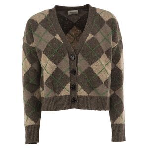 Weekend Maxmara Women Wkdabile - Wool-Blend Argyle Jacquard Cardigan
